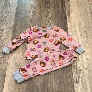 Nickelodeon Pink Kids Pajamas with Cartoon Print